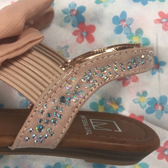 Material girl Bow rhinestone sandals - Picture 5 of 8